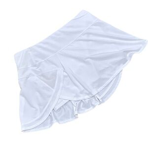 Lucky in Love white mesh curved high waisted Skort size medium